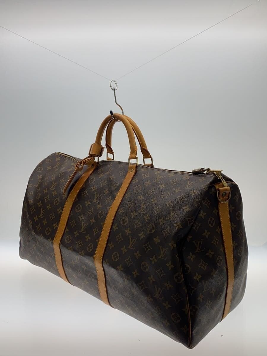 LOUIS VUITTON Keepall Bandoulière 60 Monogram Canvas PVC BRW M41412 2