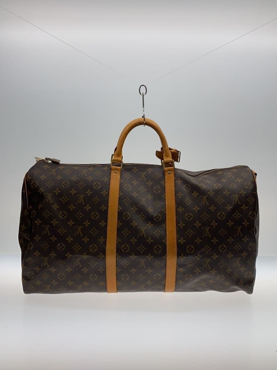 LOUIS VUITTON Keepall Bandoulière 60 Monogram Canvas PVC BRW M41412 3