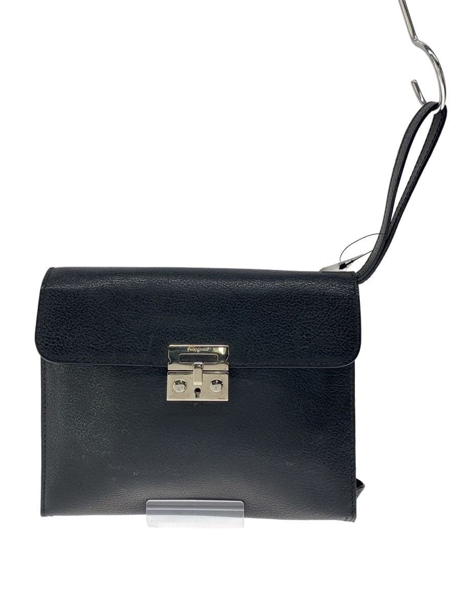 Salvatore Ferragamo Second Bag Leather BLK 8005