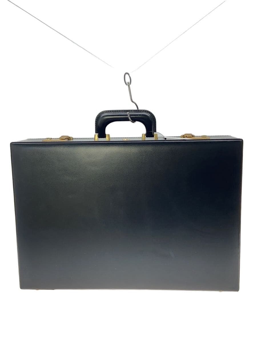 ace. Attache Case Leather BLK Solid