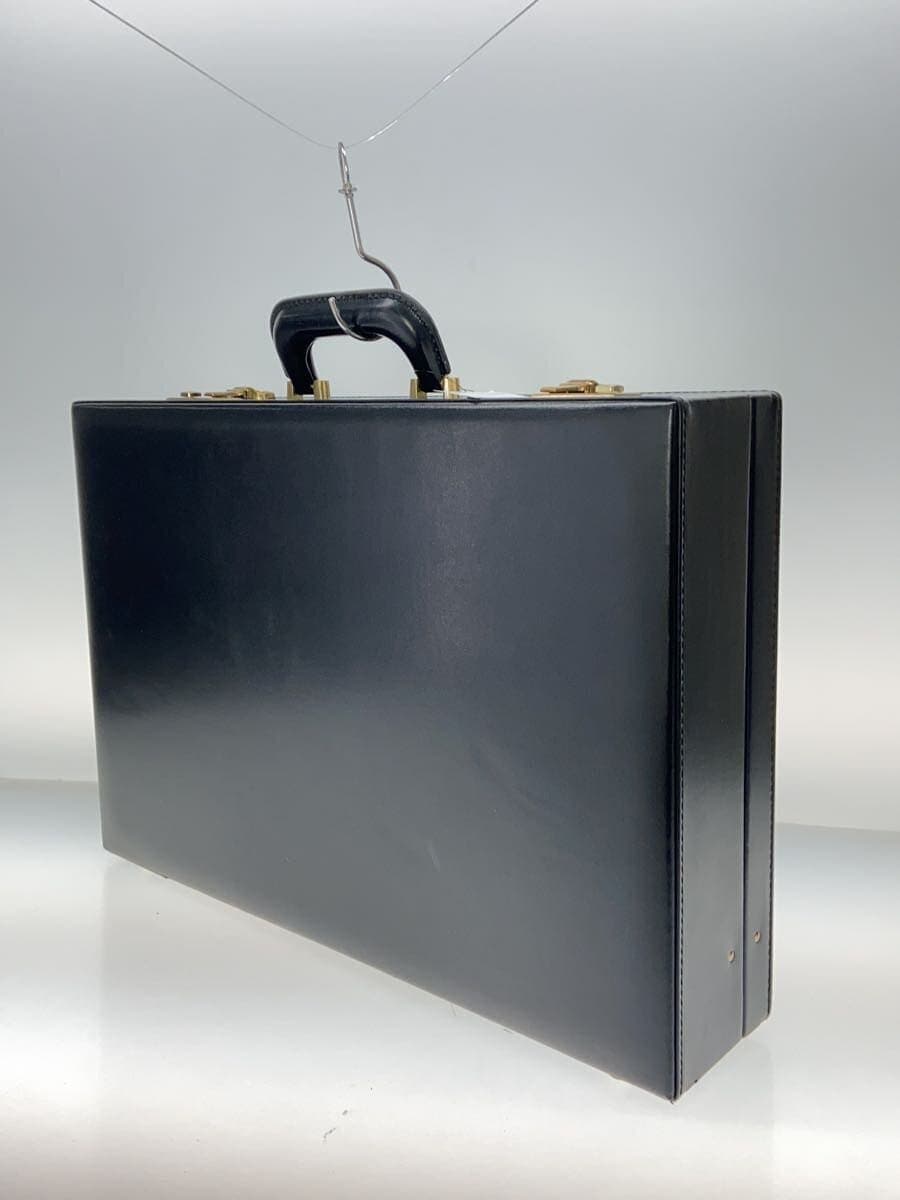 ace. Attache Case Leather BLK Solid 2