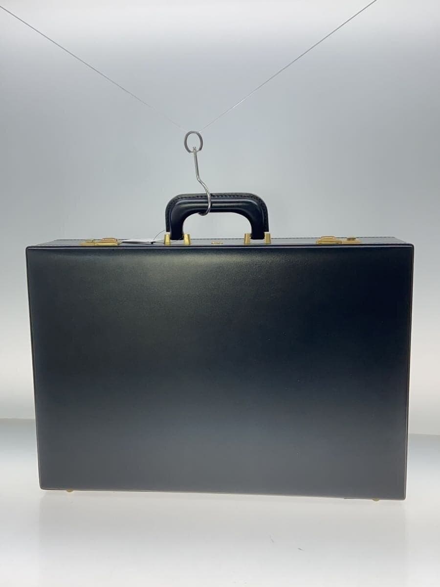 ace. Attache Case Leather BLK Solid 3