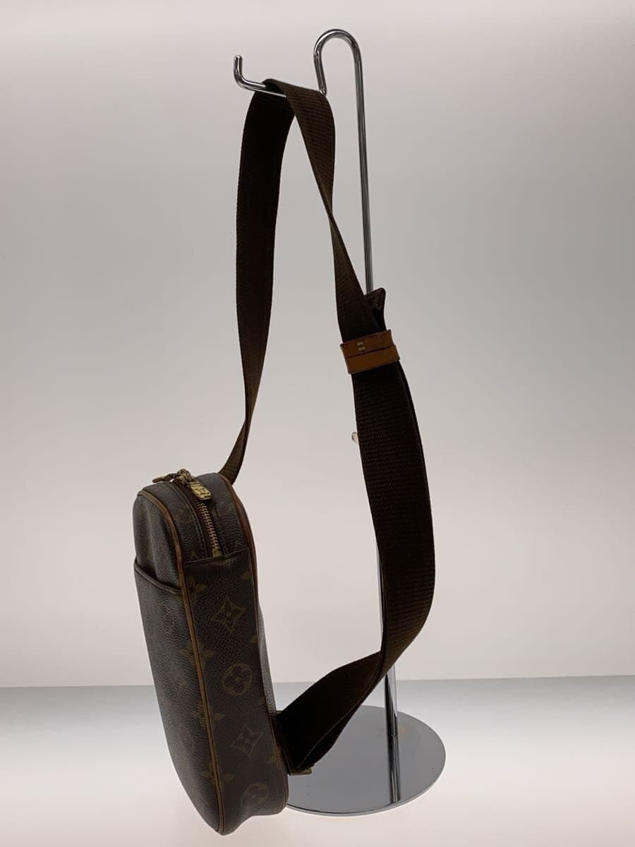 LOUIS VUITTON Pochette Ganjou _Monogram Canvas PVC BRW 2