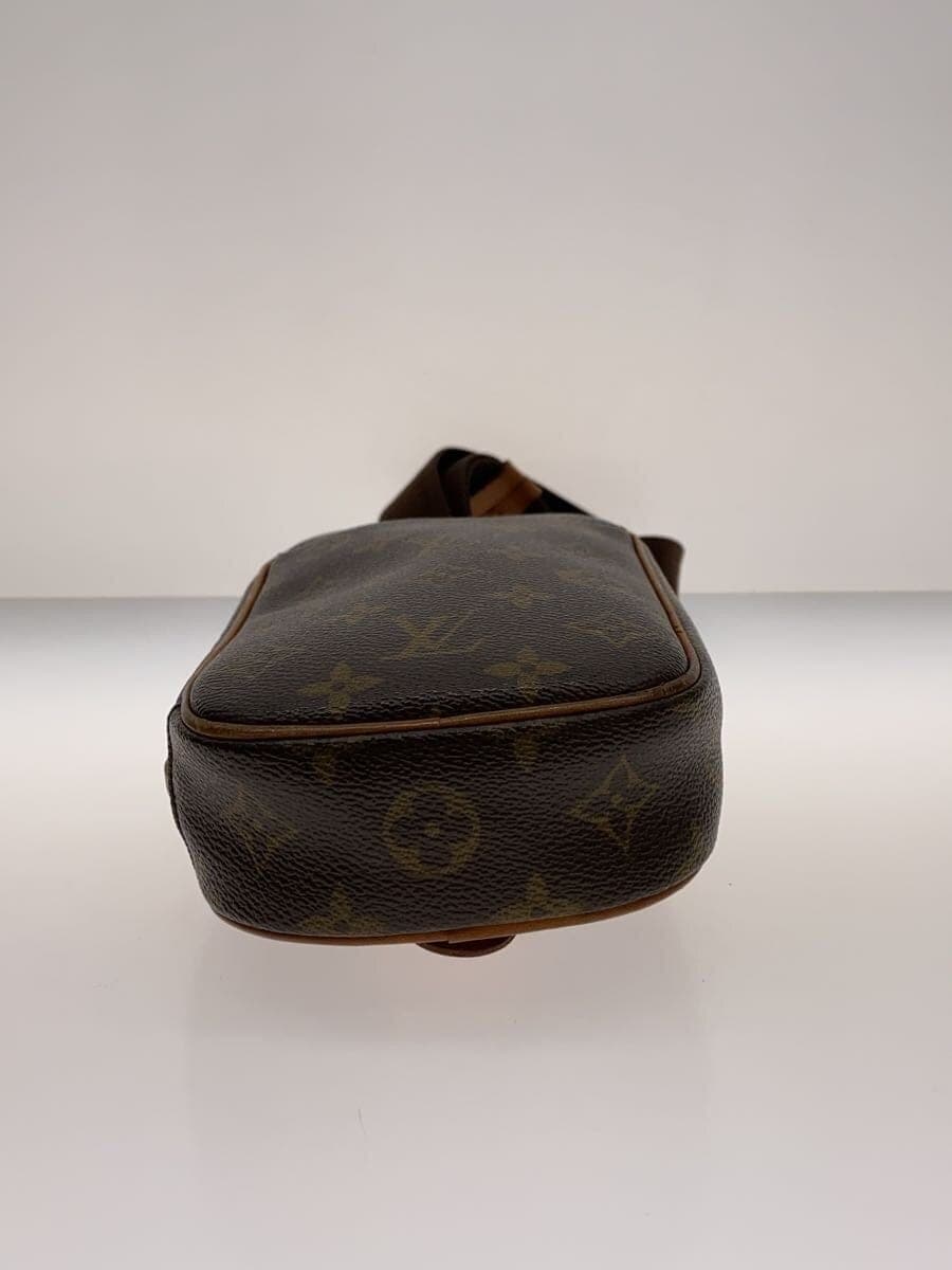 LOUIS VUITTON Pochette Ganjou _Monogram Canvas PVC BRW 4