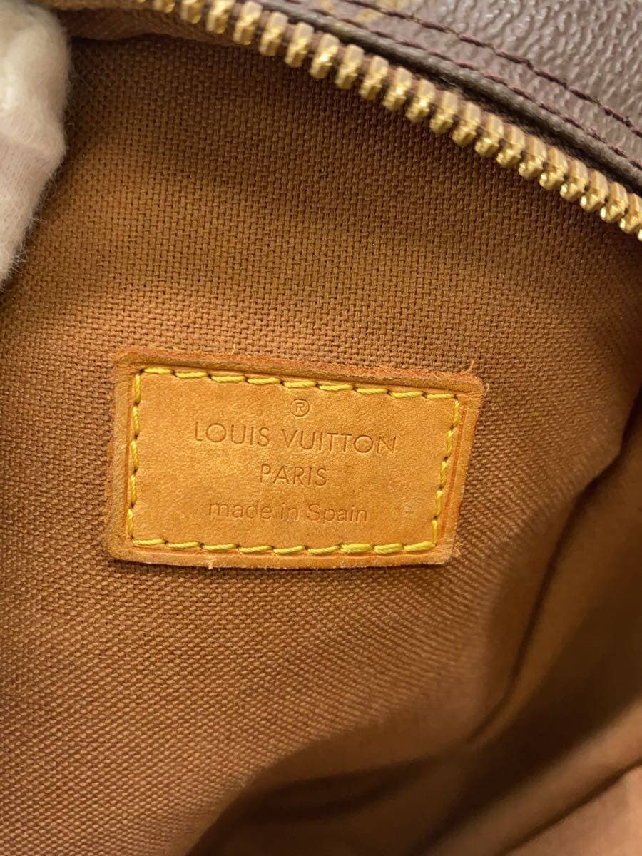 LOUIS VUITTON Pochette Ganjou _Monogram Canvas PVC BRW 5