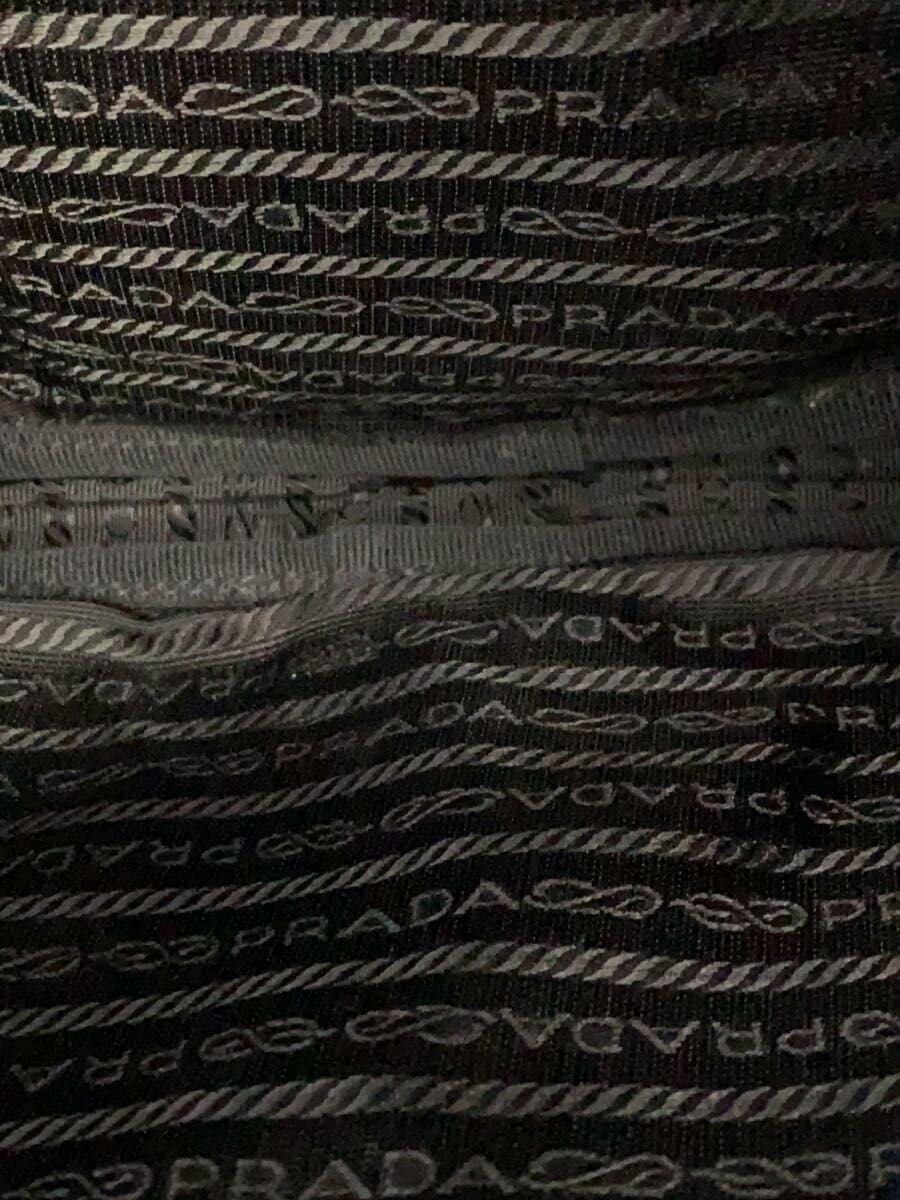 PRADA Second Bag PC Case Nylon BLK 6