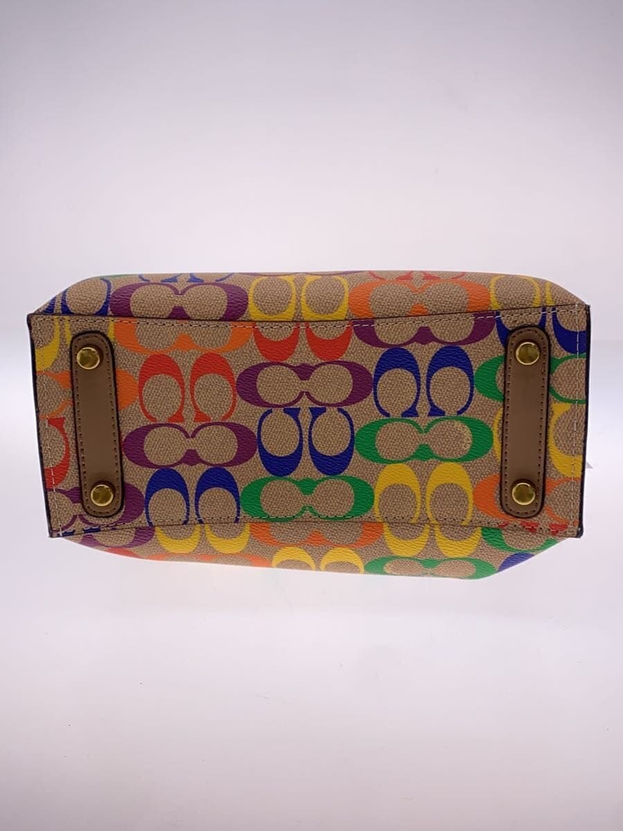 COACH Willow Handbag BEG All Over Pattern CA102 4