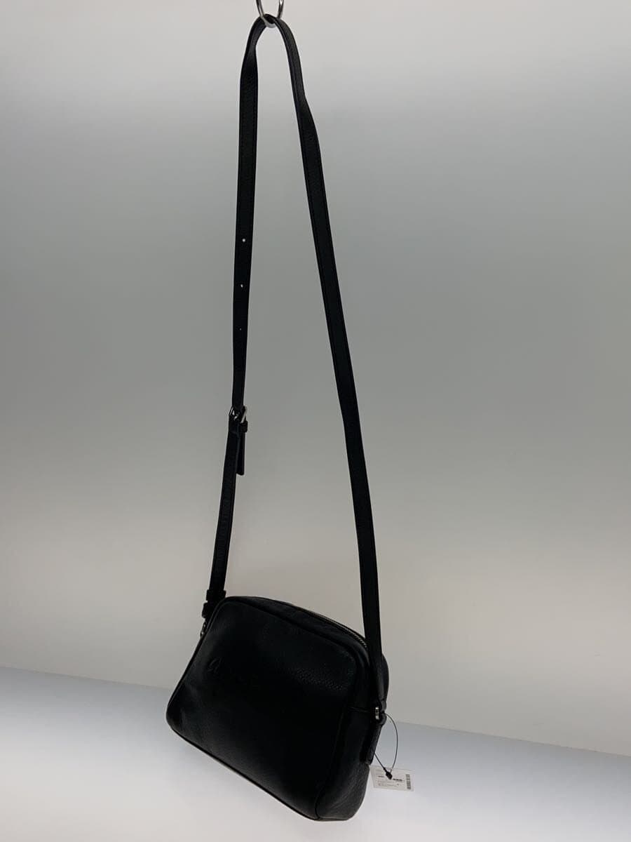 agnes b. Shoulder Bag Cowhide BLK NS03-03 2