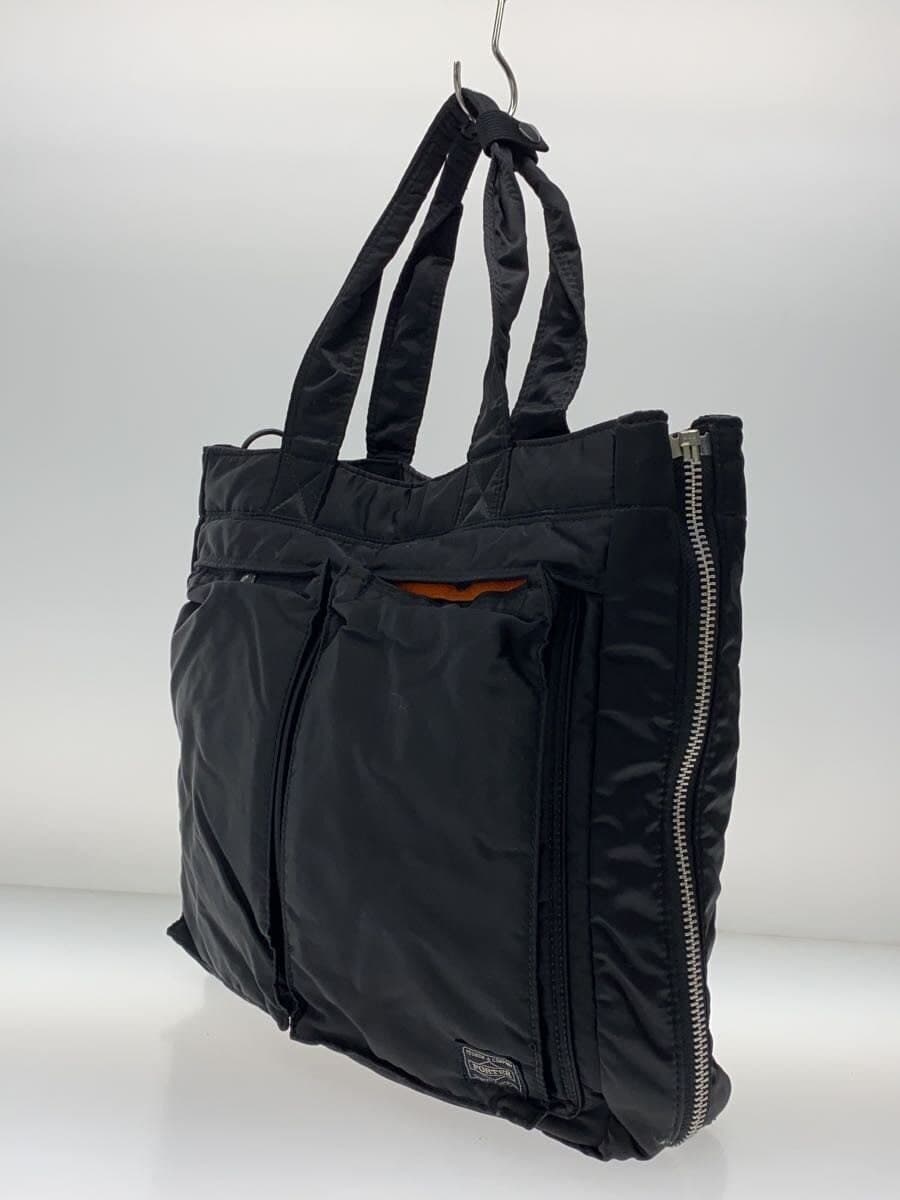 PORTER tote bag nylon black plain 2