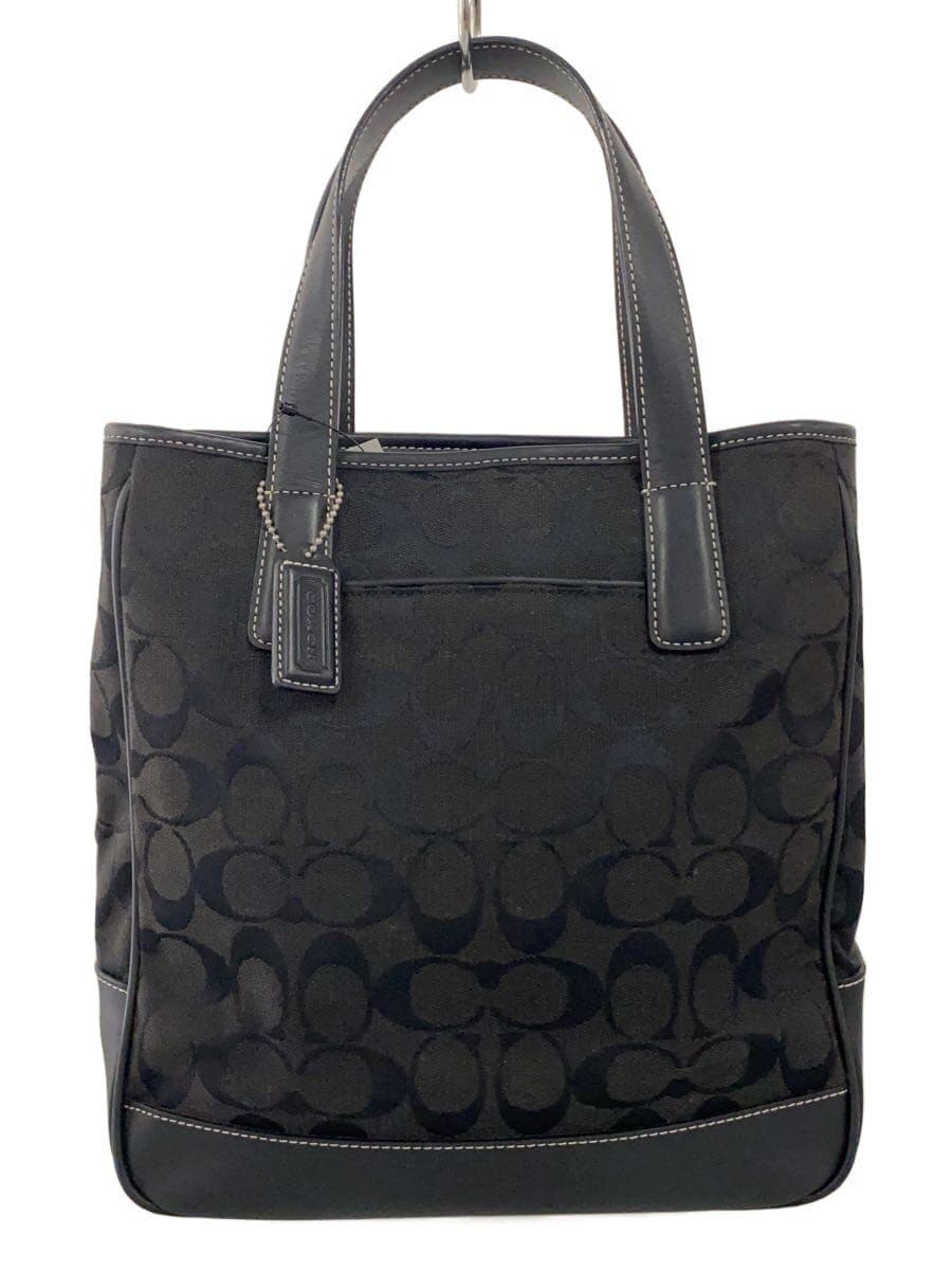 COACH Tote Bag_Signature Canvas BLK 6092