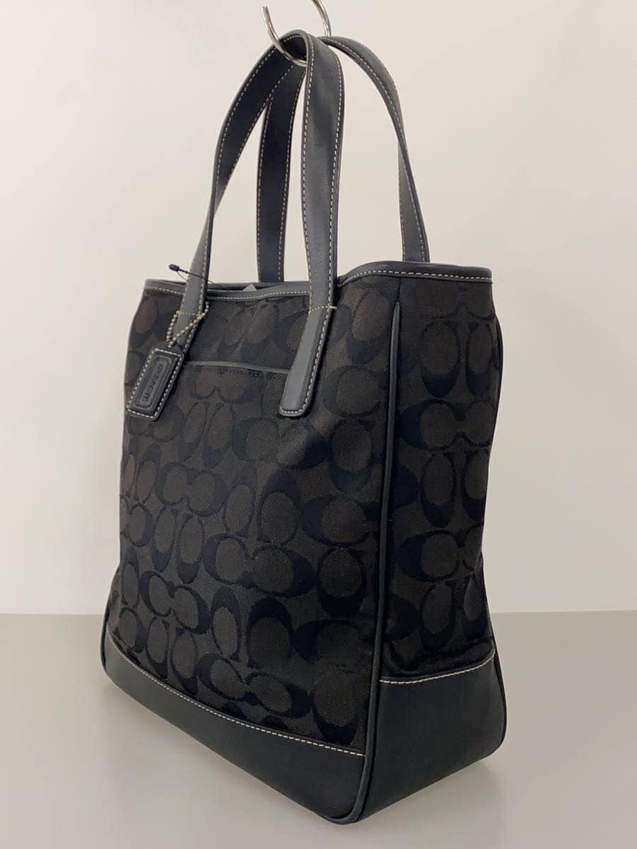 COACH Tote Bag_Signature Canvas BLK 6092 2