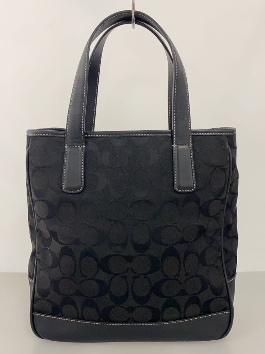 COACH Tote Bag_Signature Canvas BLK 6092 3