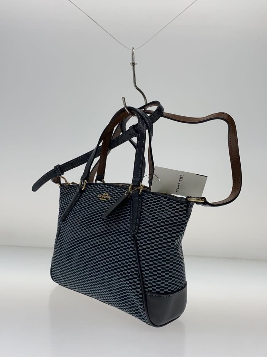 COACH Shoulder Bag Canvas NVY Allover Pattern F27574 2