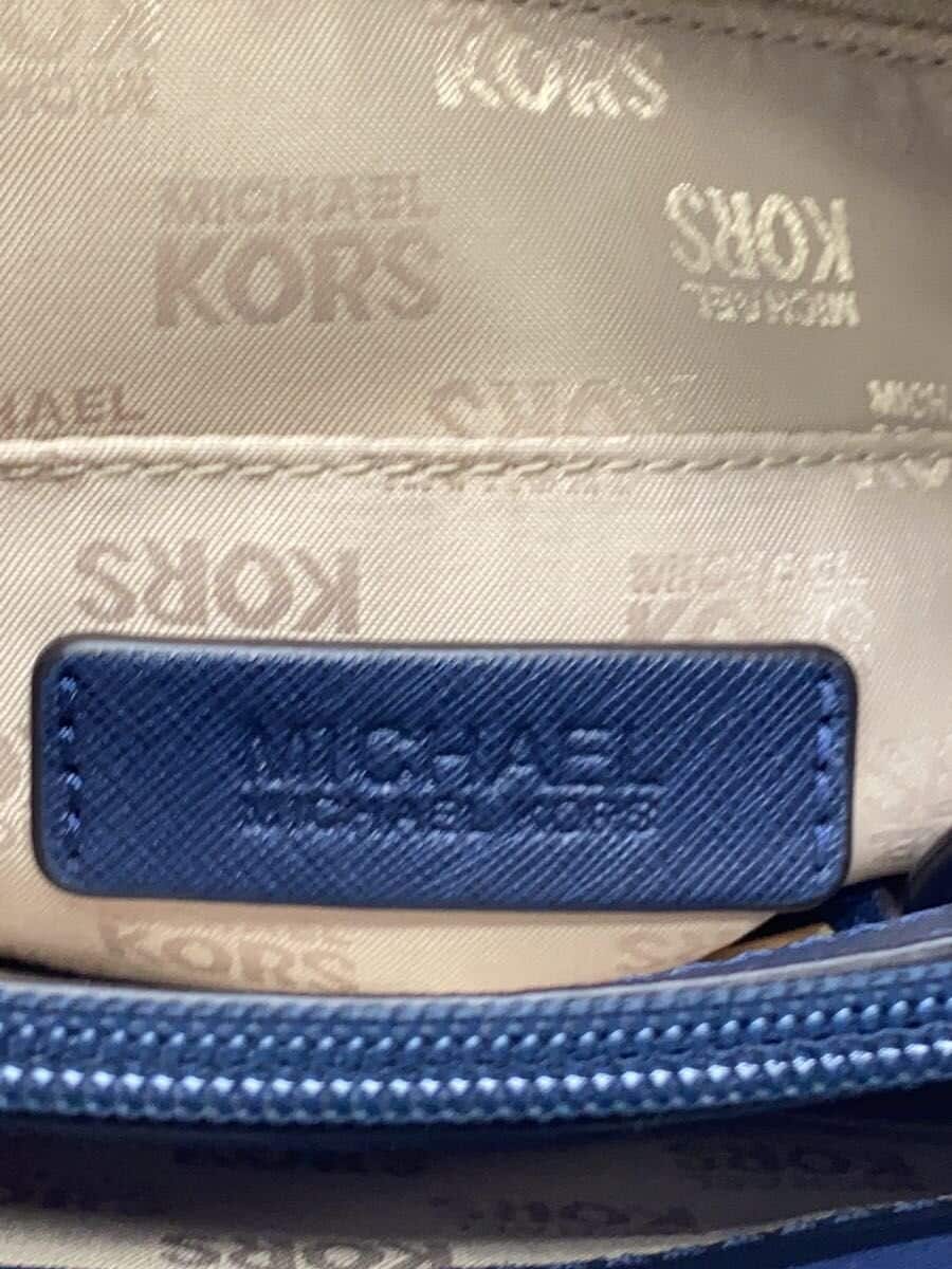 MICHAEL KORS Tote Bag PVC Navy Solid AV-1612 5