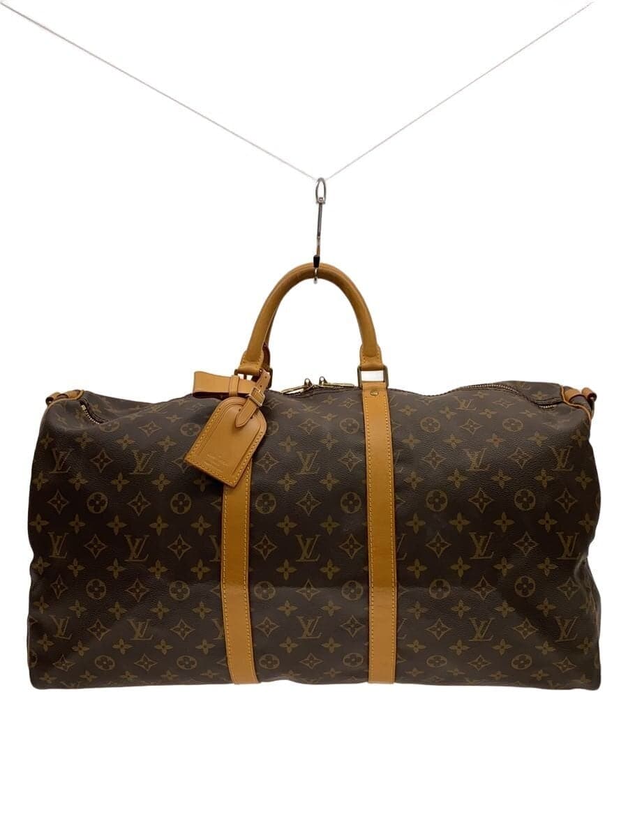 LOUIS VUITTON Keepall Bandoulière 50 Monogram Canvas PVC BRW M41416