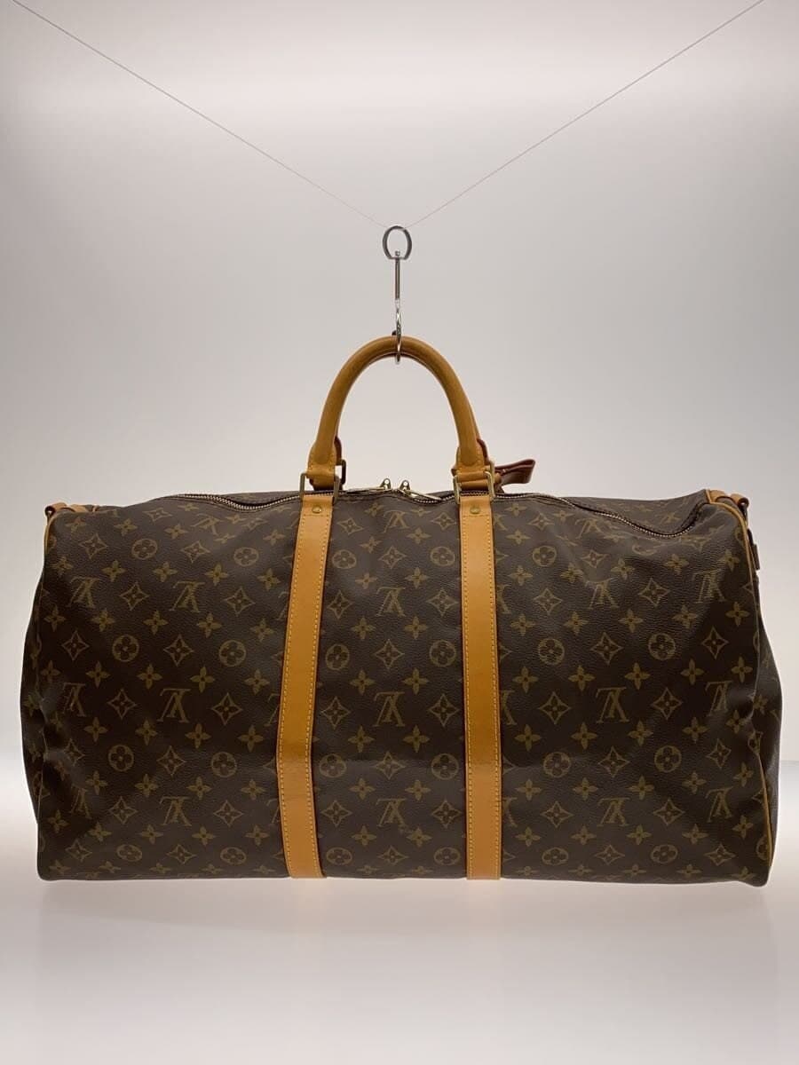 LOUIS VUITTON Keepall Bandoulière 50 Monogram Canvas PVC BRW M41416 3