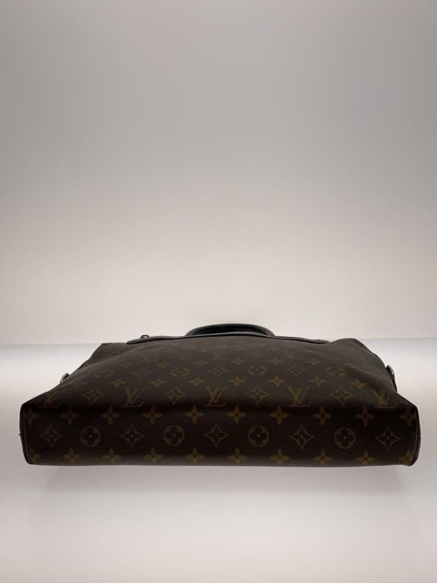 LOUIS VUITTON 2) Porte-Documents Jour NM Monogram Macassar PVC BRW Allover 4