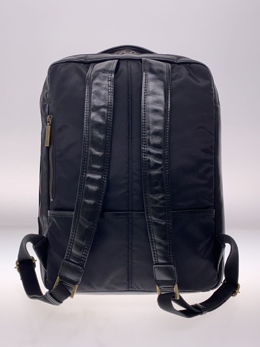 DAKOTA Backpack Leather Black Solid Color 3