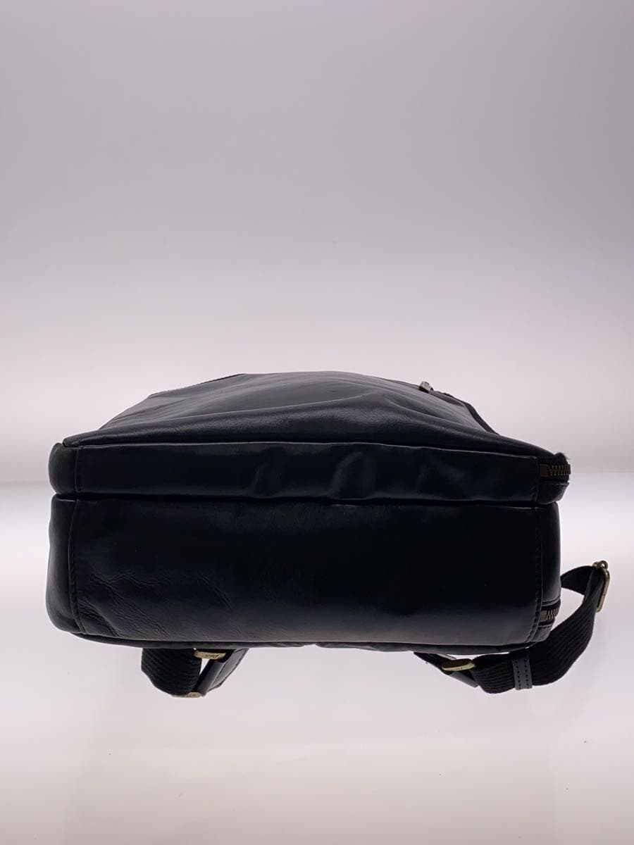 DAKOTA Backpack Leather Black Solid Color 4