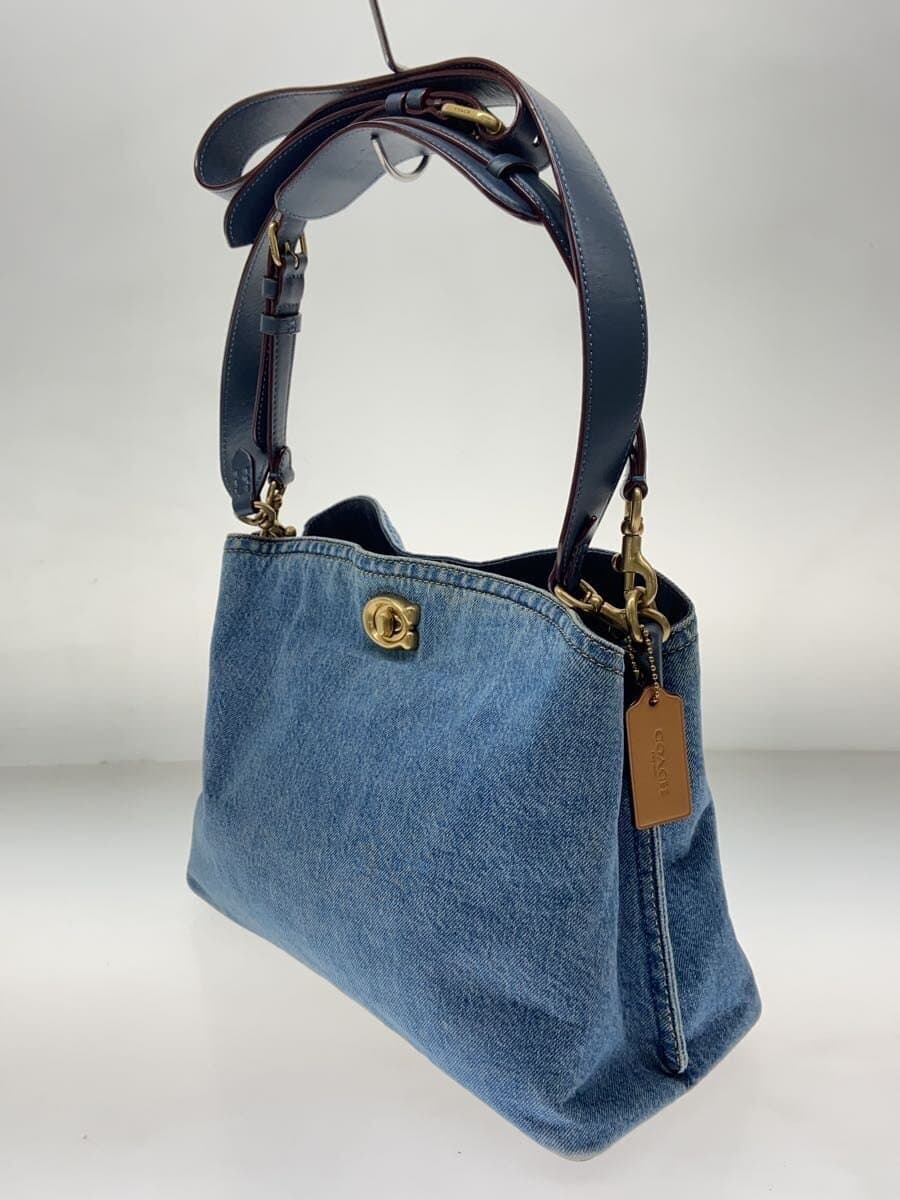 COACH Willow Shoulder Bag Cotton Indigo CS243 2