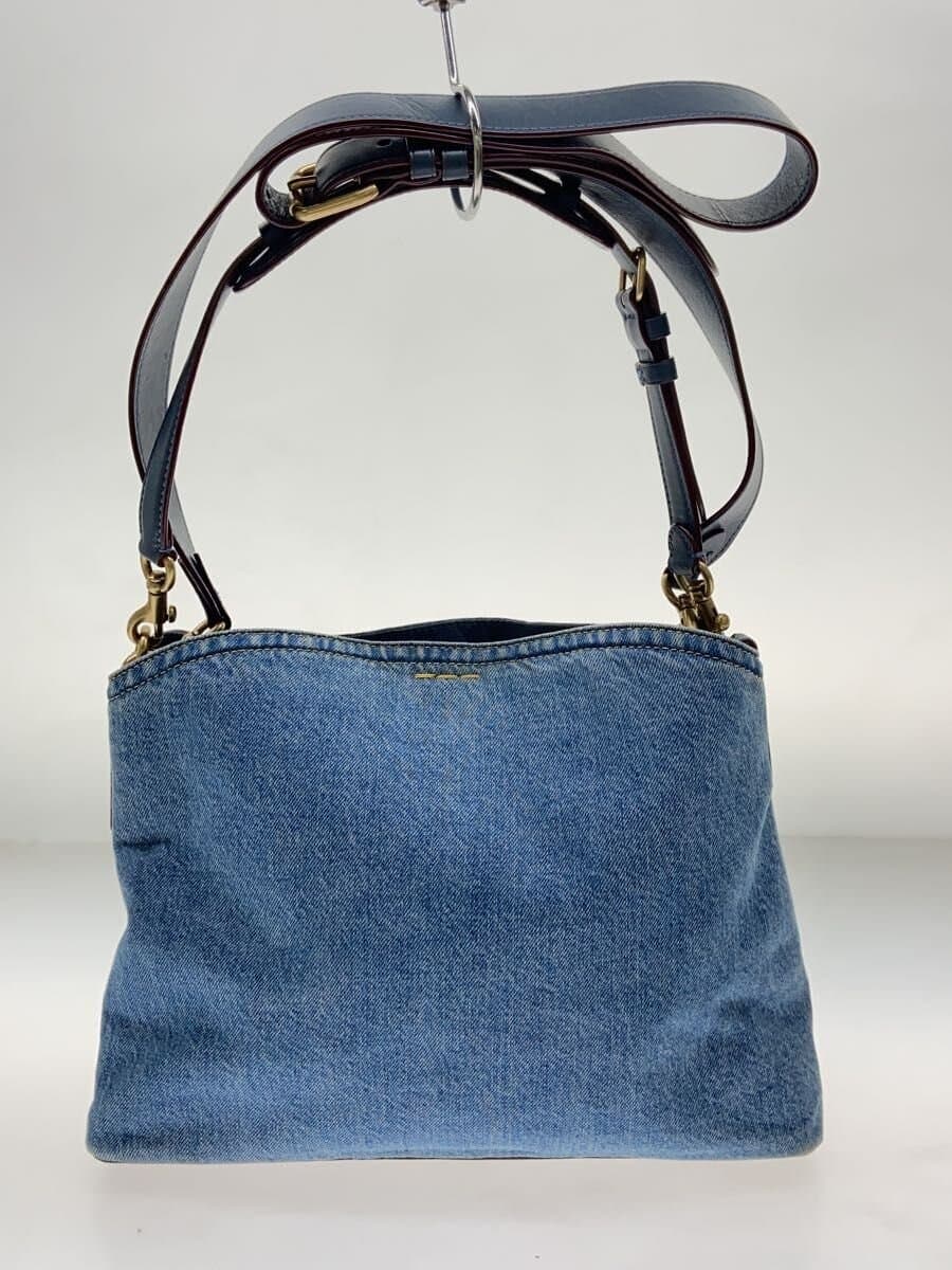 COACH Willow Shoulder Bag Cotton Indigo CS243 3
