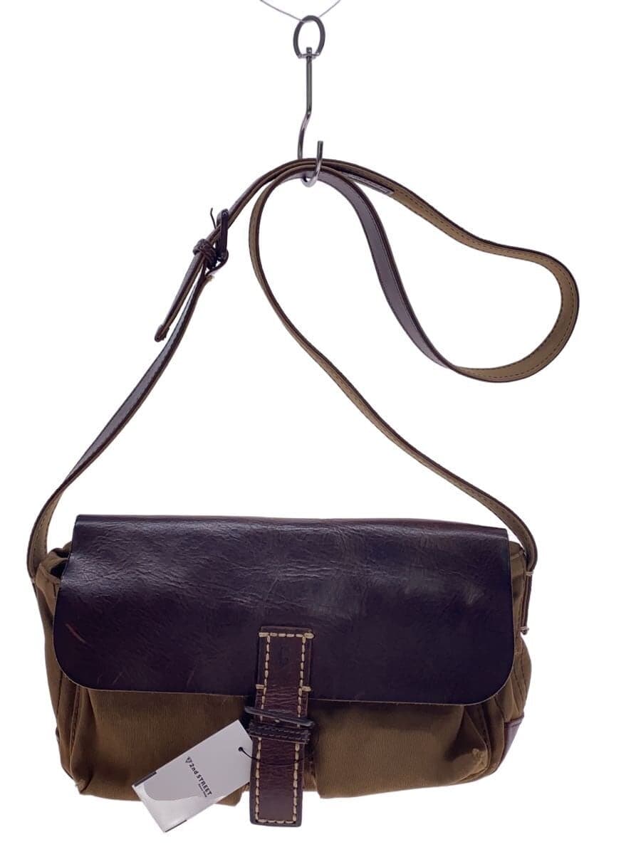 GENTEN messenger bag shoulder bag natural leather BRW