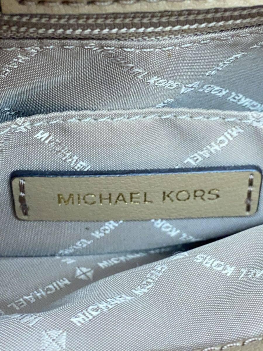 MICHAEL KORS Shoulder Bag Leather BEG 5