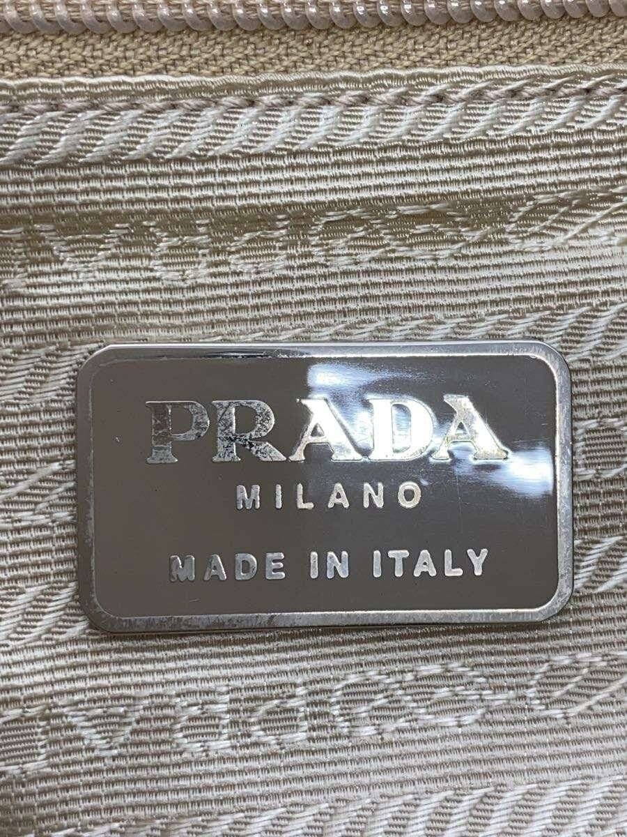PRADA Backpack Nylon BEG Solid Color b6677 5