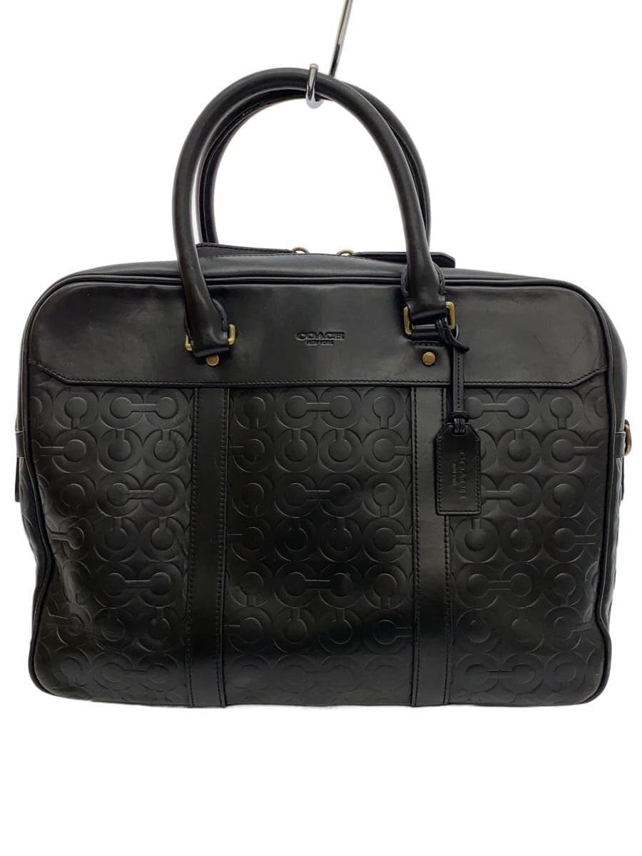 COACH Business Bag Leather Black E1273-70739
