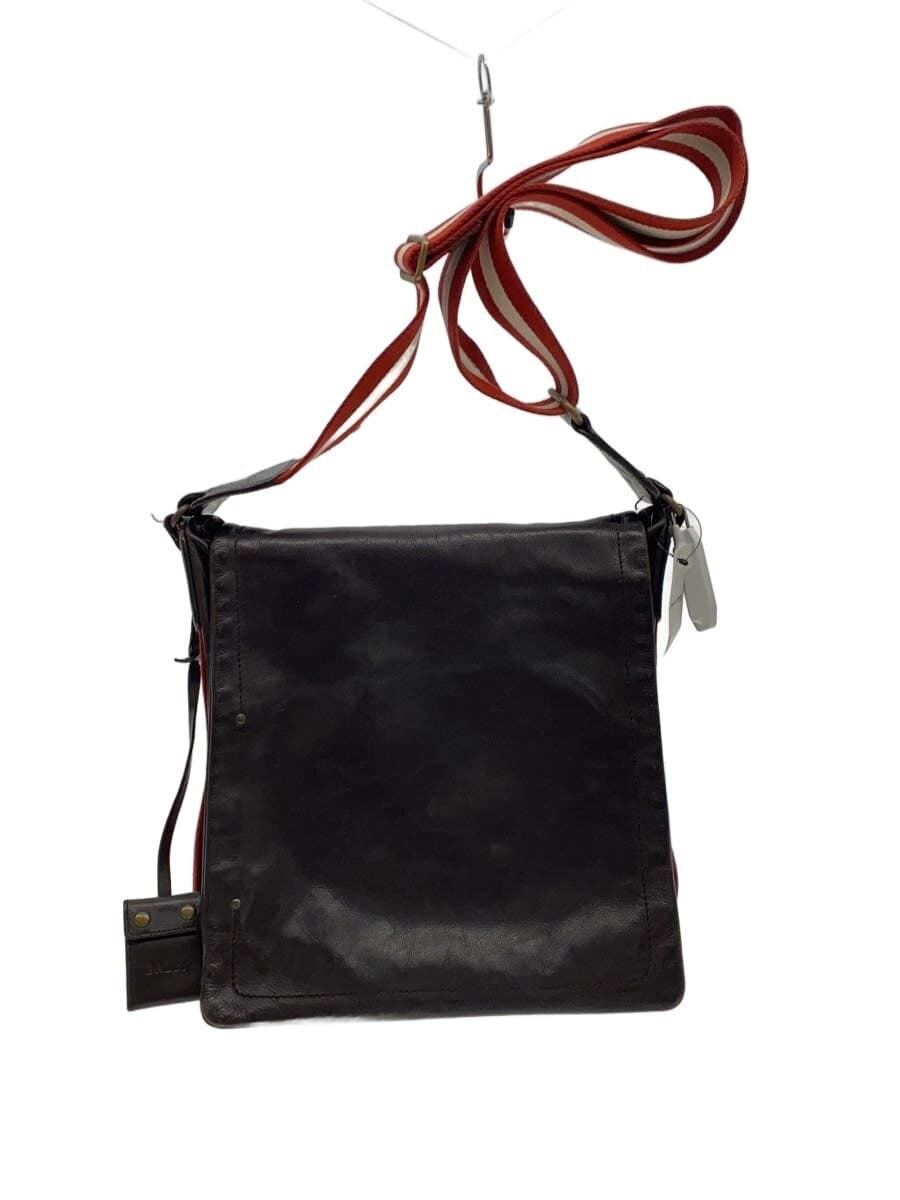 BALLY Shoulder Bag Leather BRW Solid