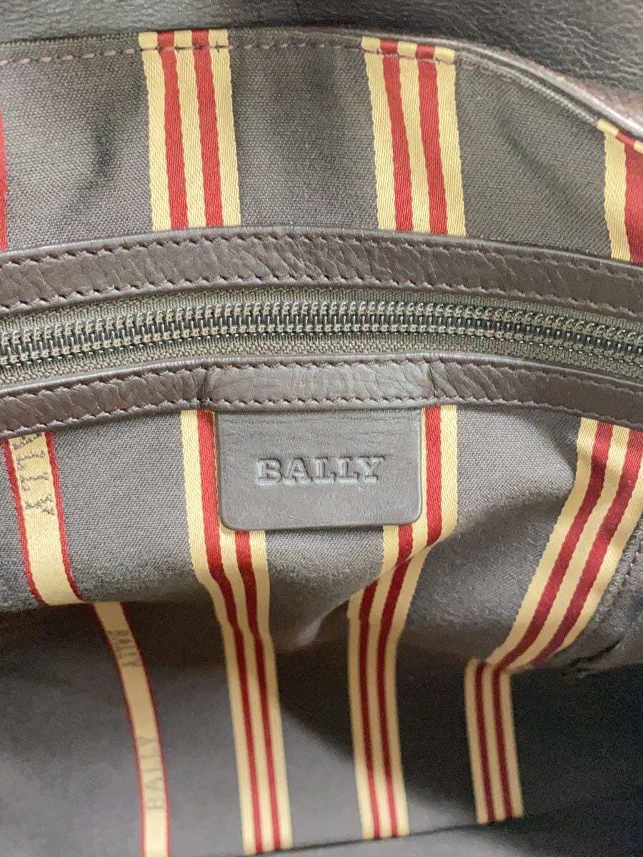 BALLY Shoulder Bag Leather BRW Solid 5