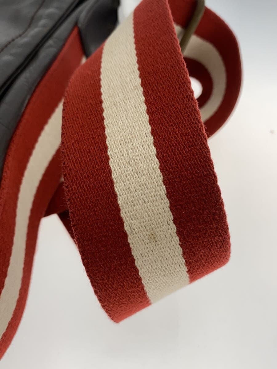 BALLY Shoulder Bag Leather BRW Solid 9