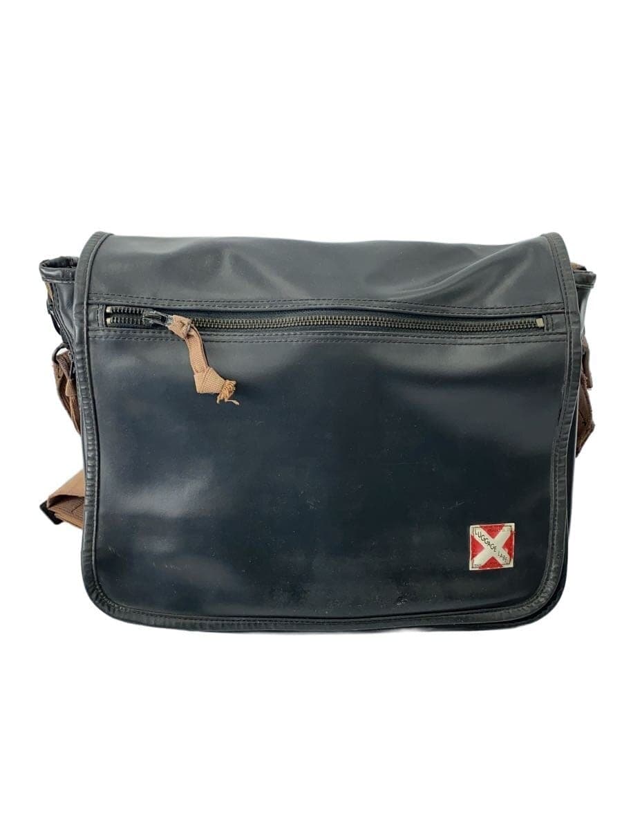 LUGGAGE LABEL Shoulder Bag -- BLK Solid Color