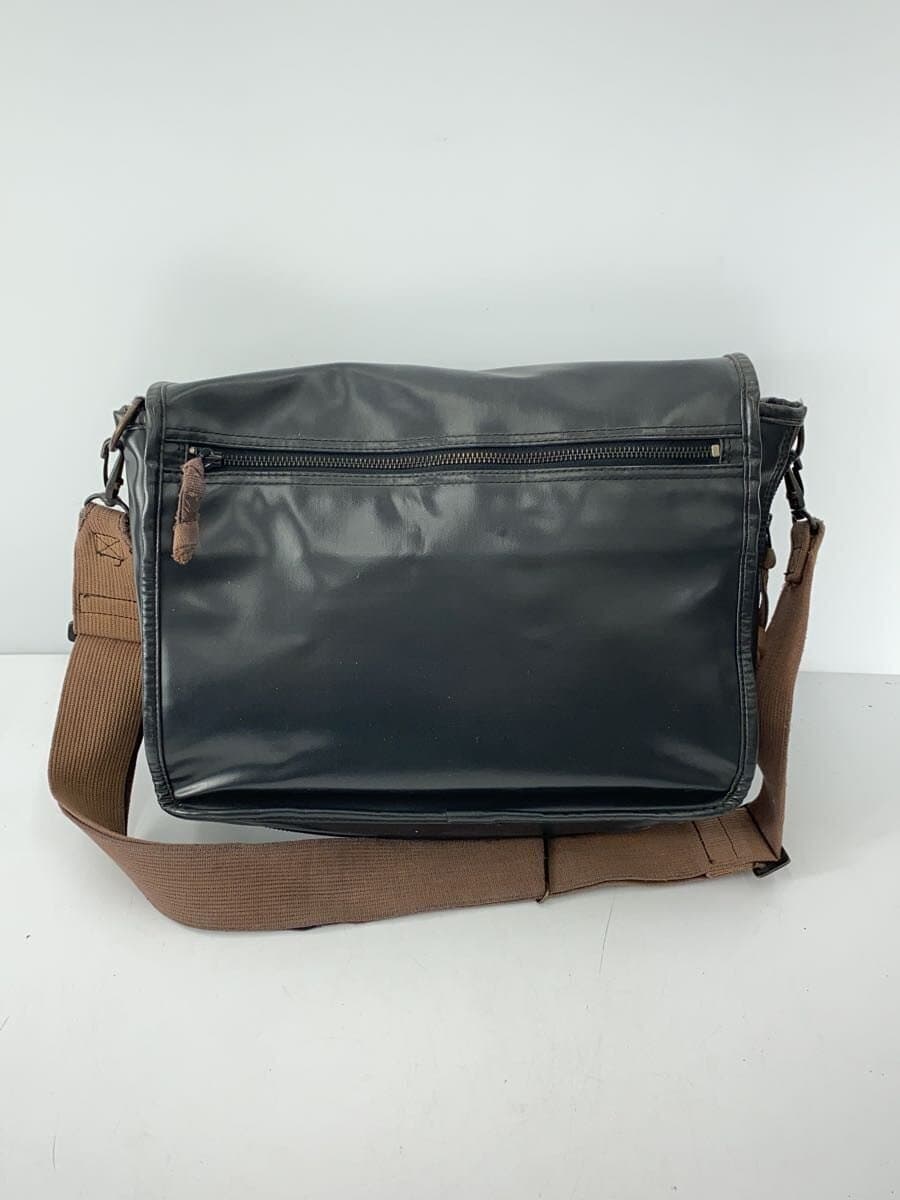 LUGGAGE LABEL Shoulder Bag -- BLK Solid Color 3