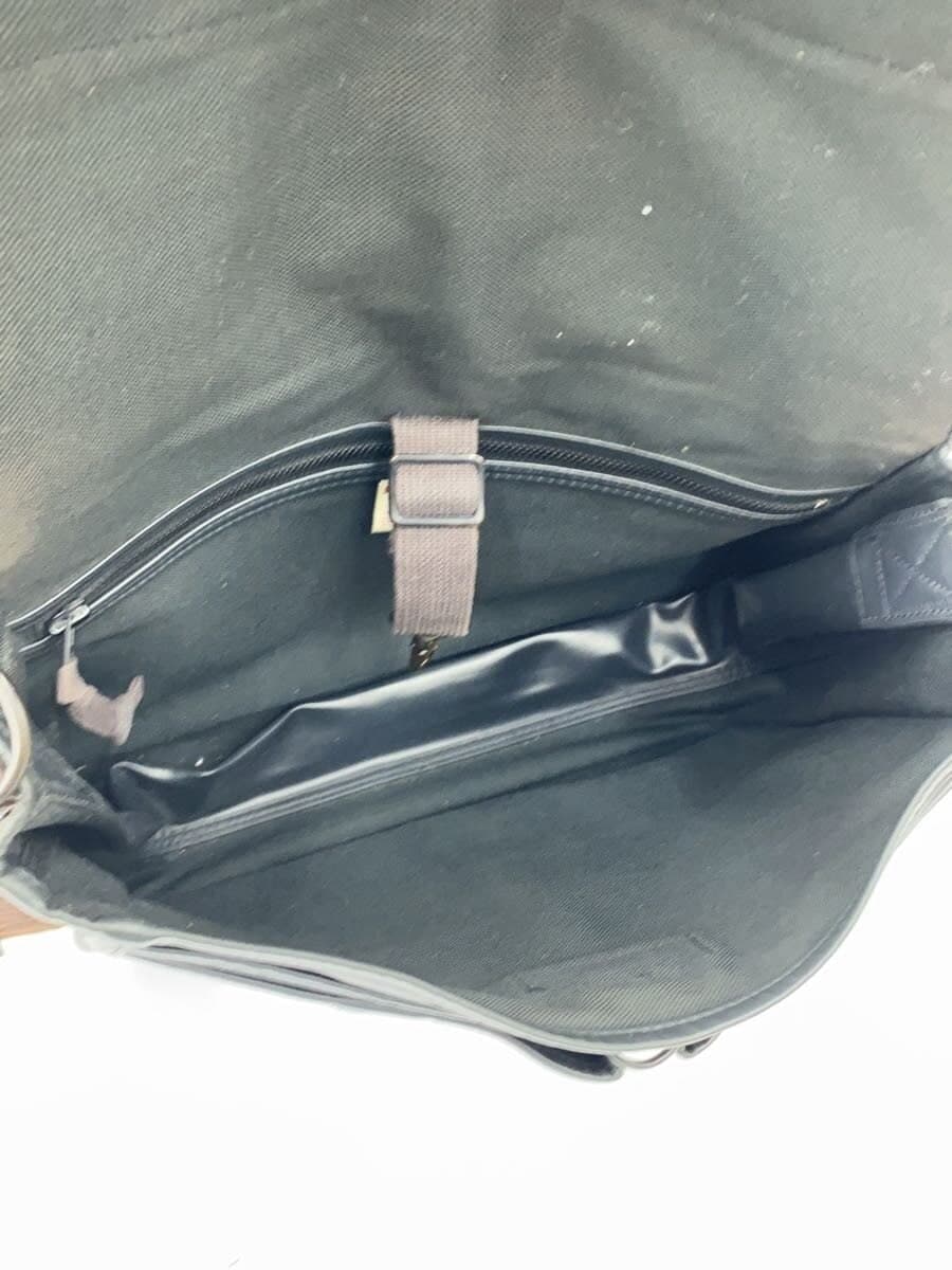 LUGGAGE LABEL Shoulder Bag -- BLK Solid Color 6