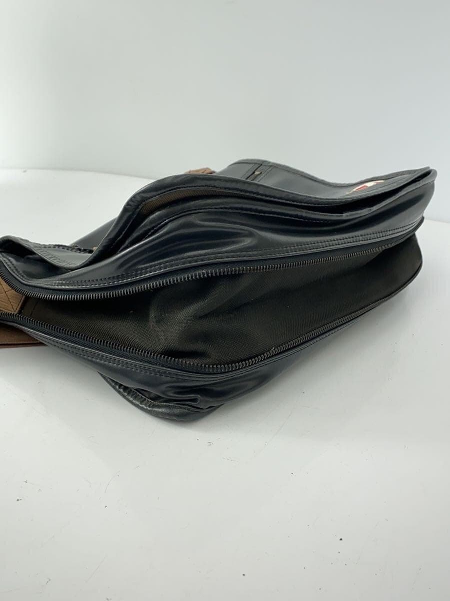 LUGGAGE LABEL Shoulder Bag -- BLK Solid Color 7