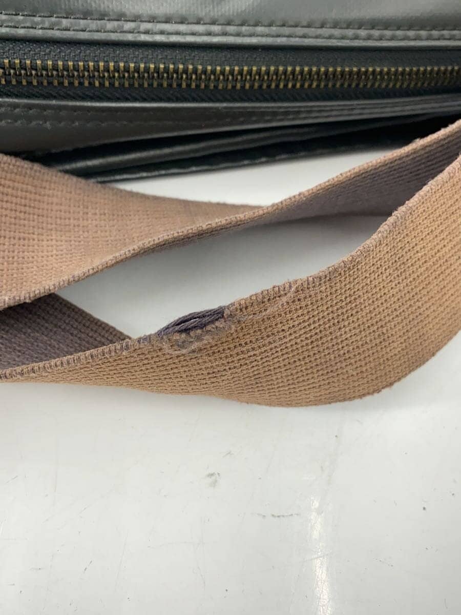 LUGGAGE LABEL Shoulder Bag -- BLK Solid Color 8