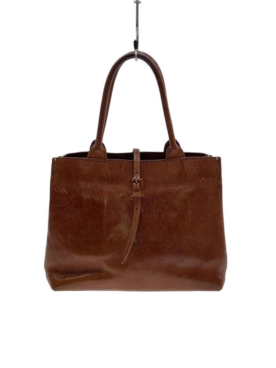 GENTEN Handbag Leather BRW Solid