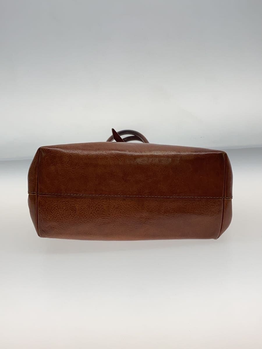 GENTEN Handbag Leather BRW Solid 4