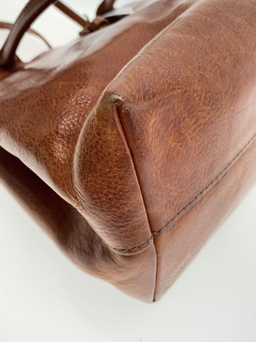 GENTEN Handbag Leather BRW Solid 7