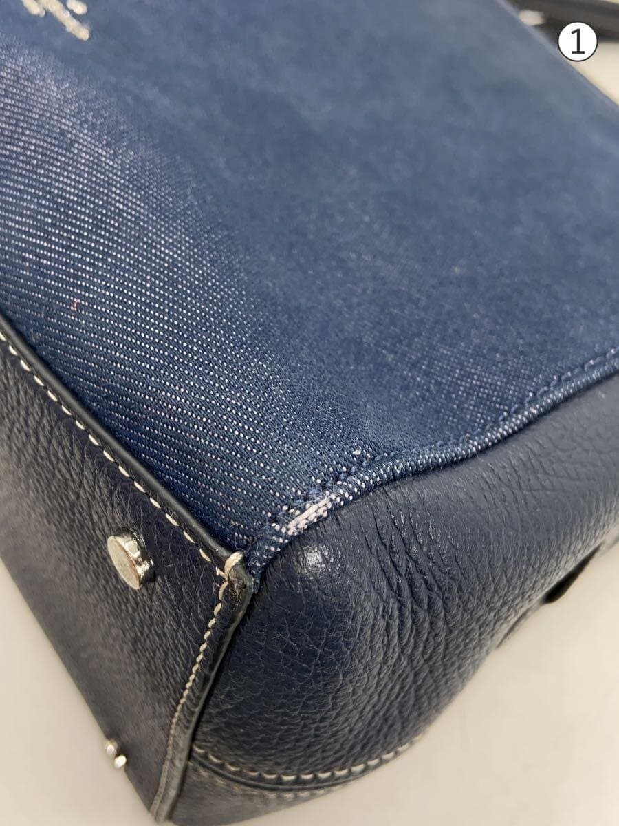 kate spade new york Cameron Denim Color Block Small Satchel 2-Way Shoulder Bag Denim Navy 7