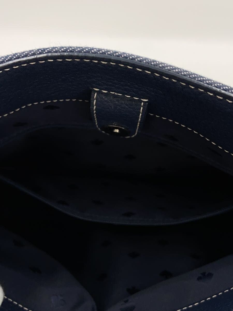 kate spade new york Cameron Denim Color Block Small Satchel 2-Way Shoulder Bag Denim Navy 8