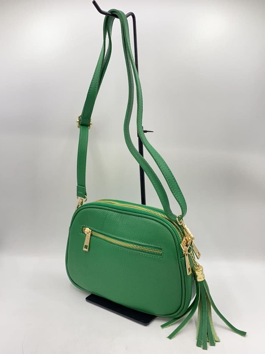Other Brand BORSE IN PELLE Shoulder Bag GRN Solid 2