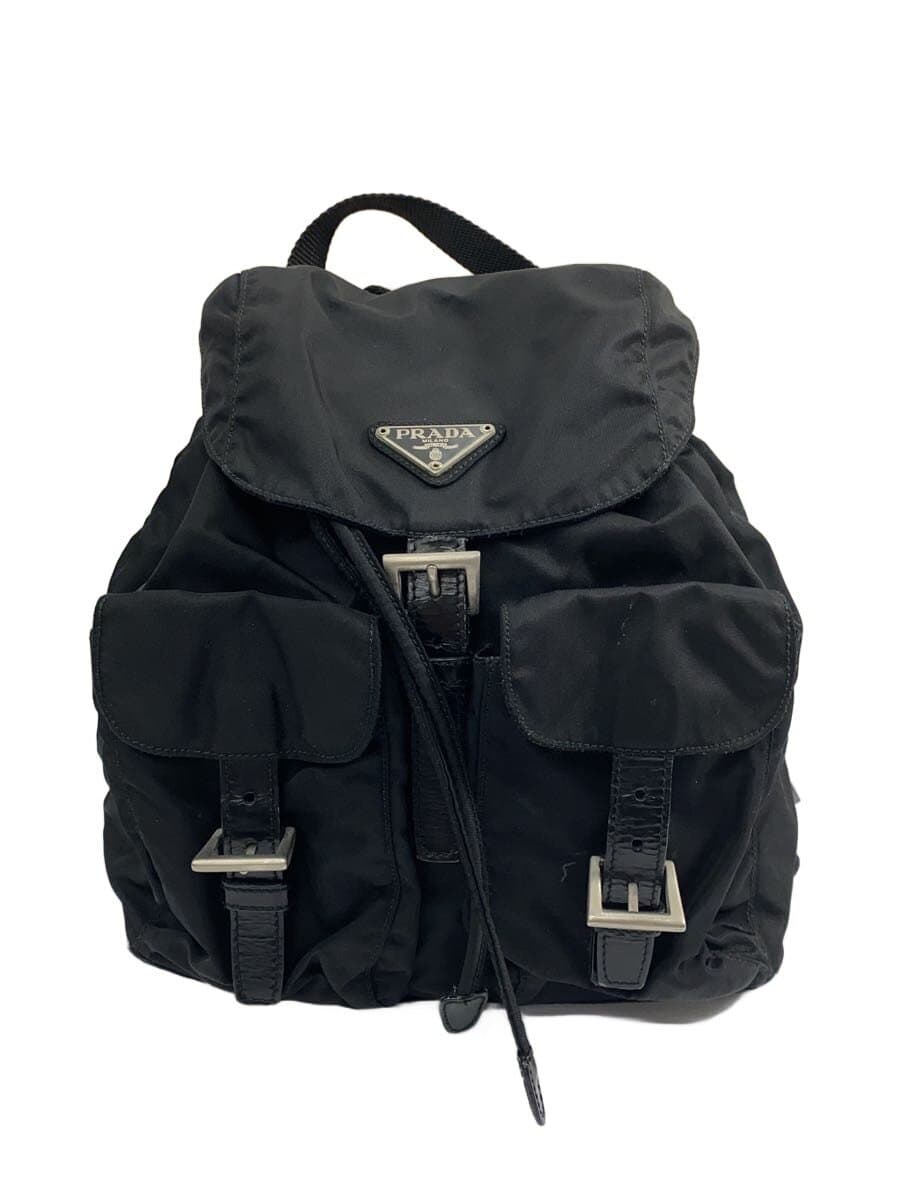 PRADA Backpack Nylon BLK B6677