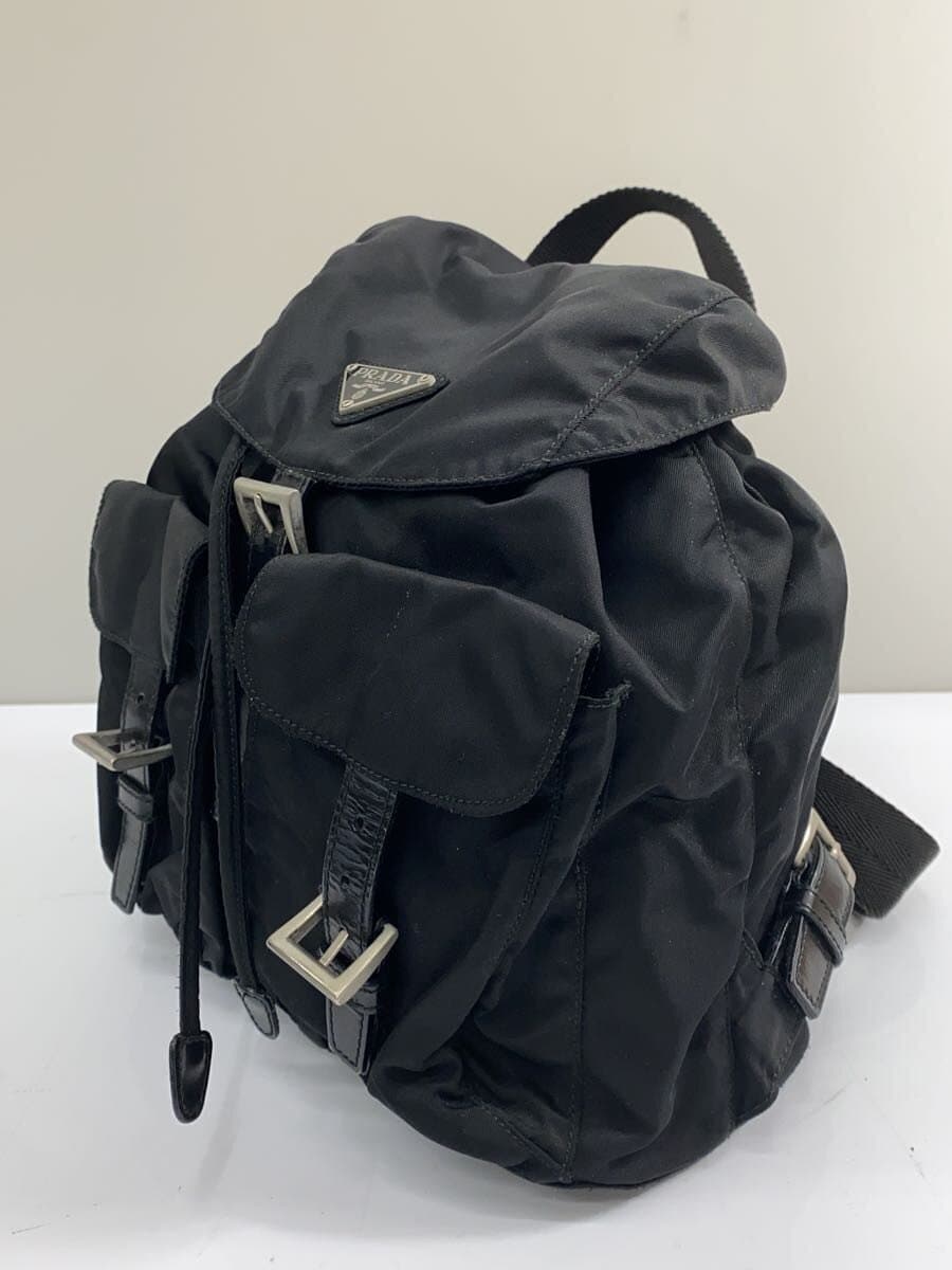 PRADA Backpack Nylon BLK B6677 2