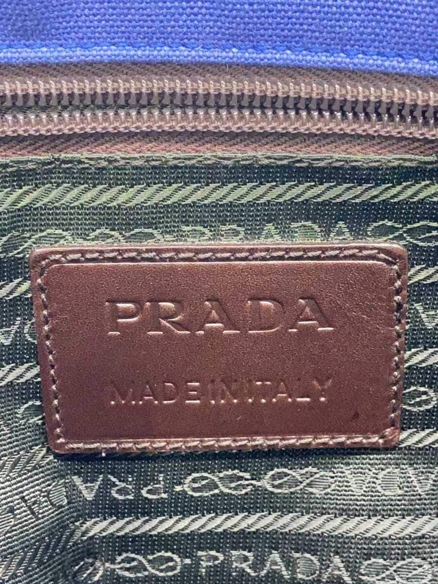 PRADA Shoulder Bag NVY Solid 5