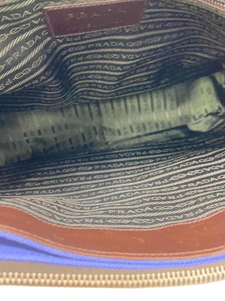 PRADA Shoulder Bag NVY Solid 6