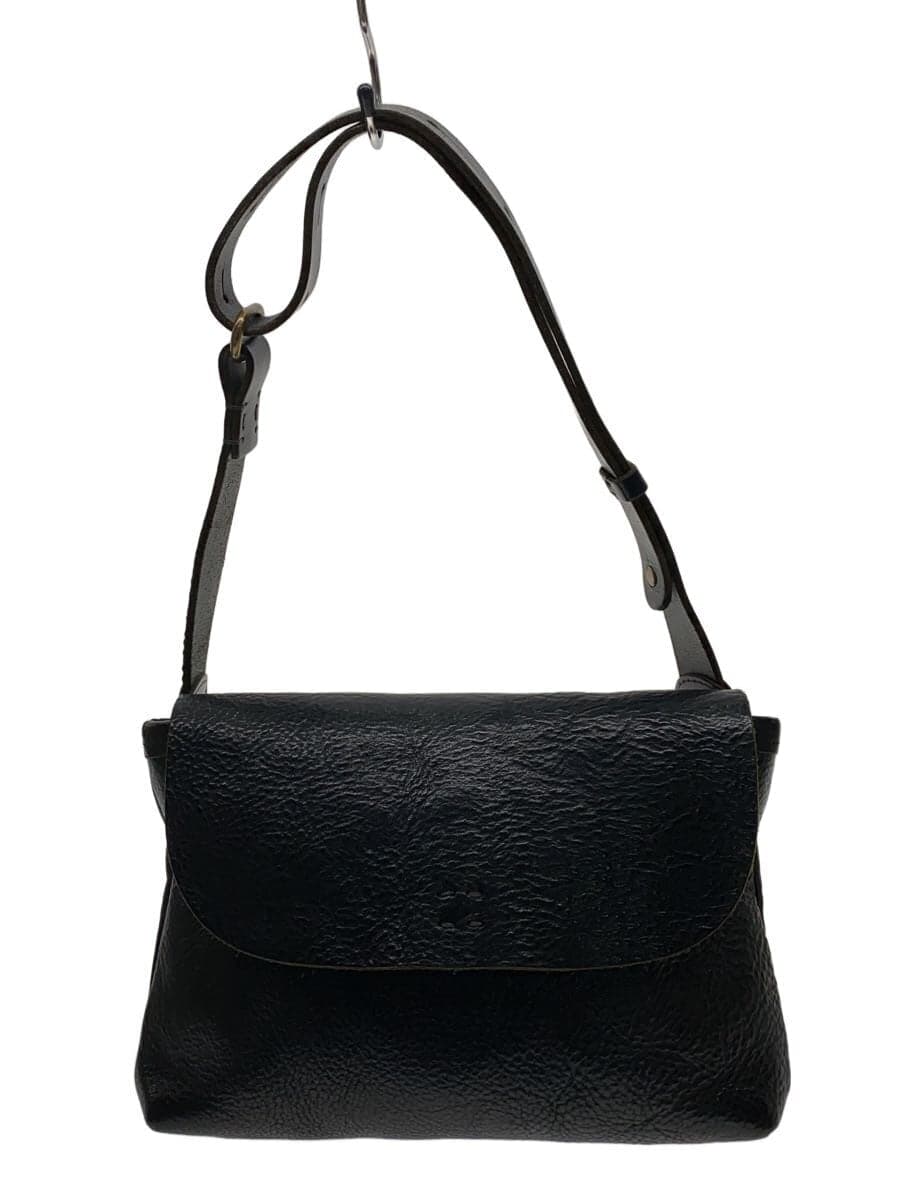 SLOW Shoulder Bag Leather BLK