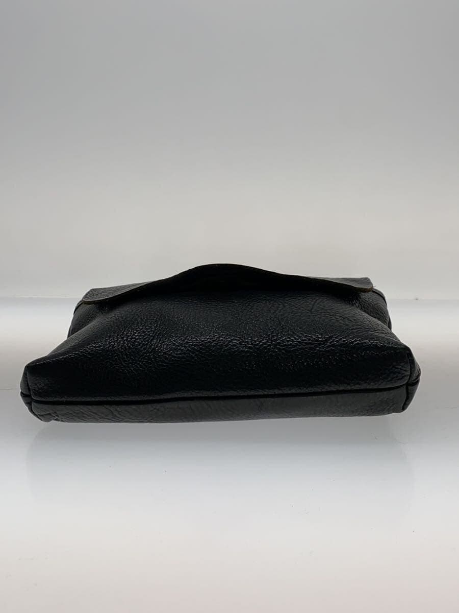 SLOW Shoulder Bag Leather BLK 4