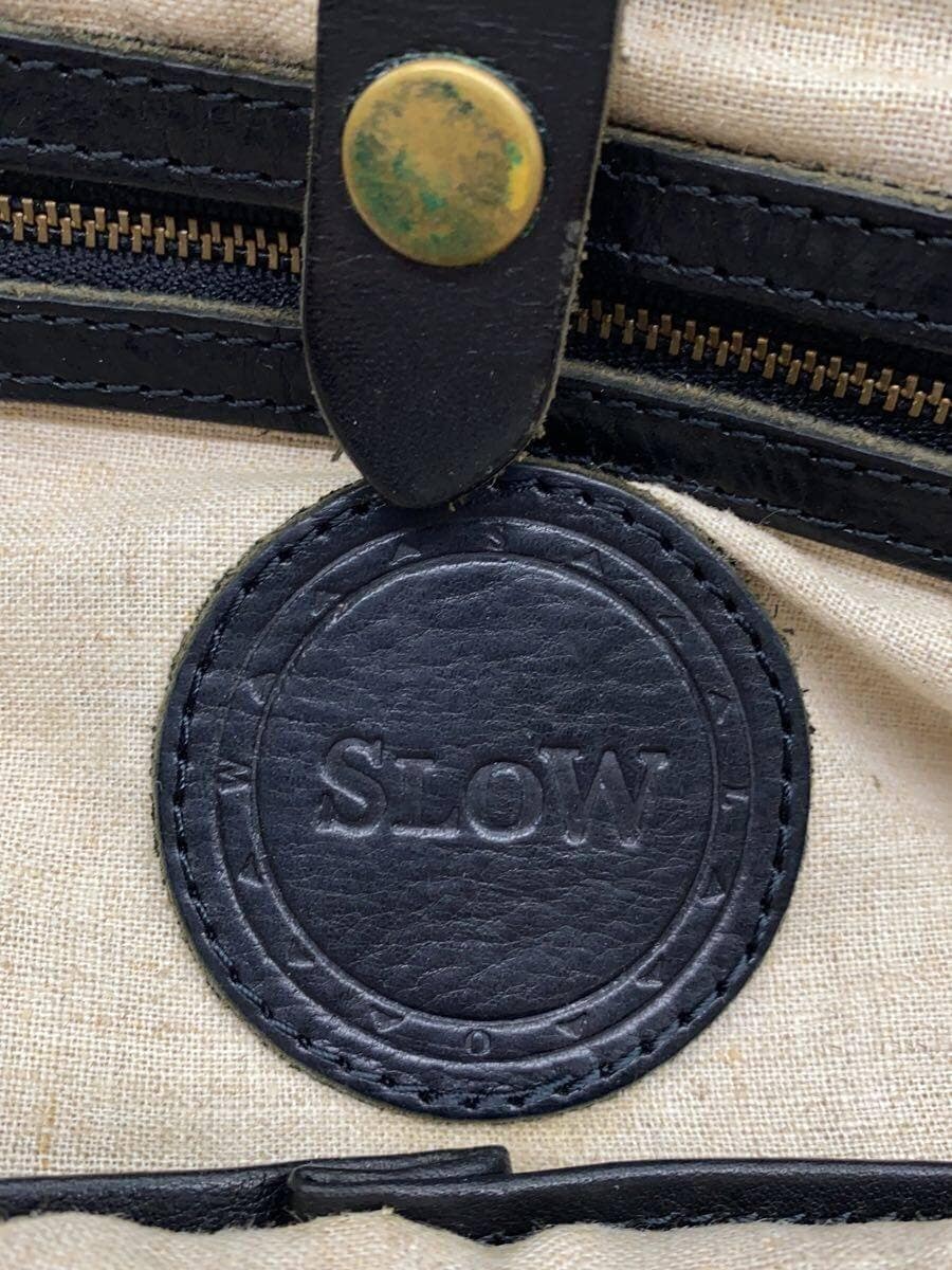 SLOW Shoulder Bag Leather BLK 5